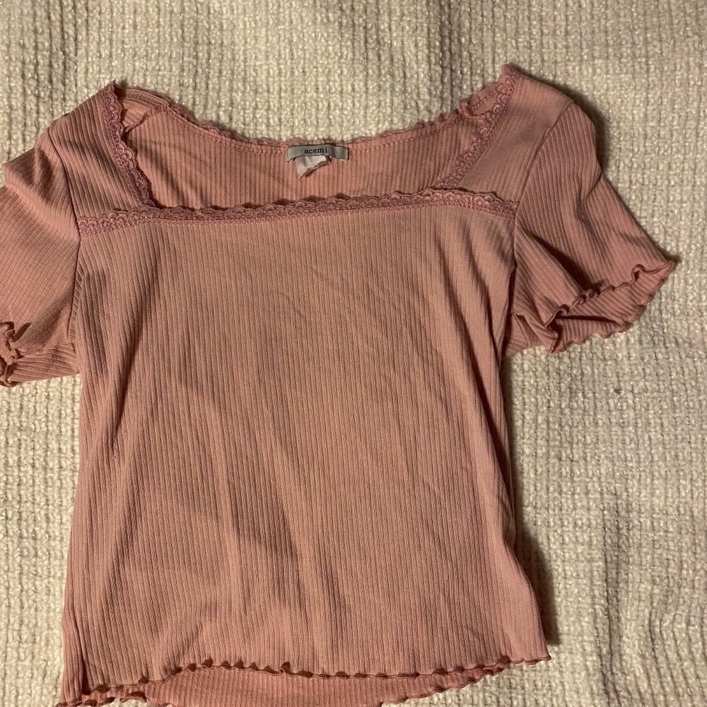 Pink Lace Shirt